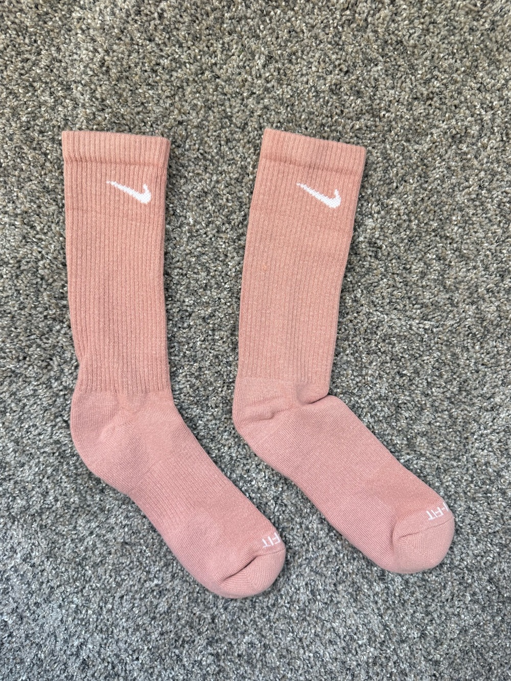 Dark Pink Nike Crew Socks